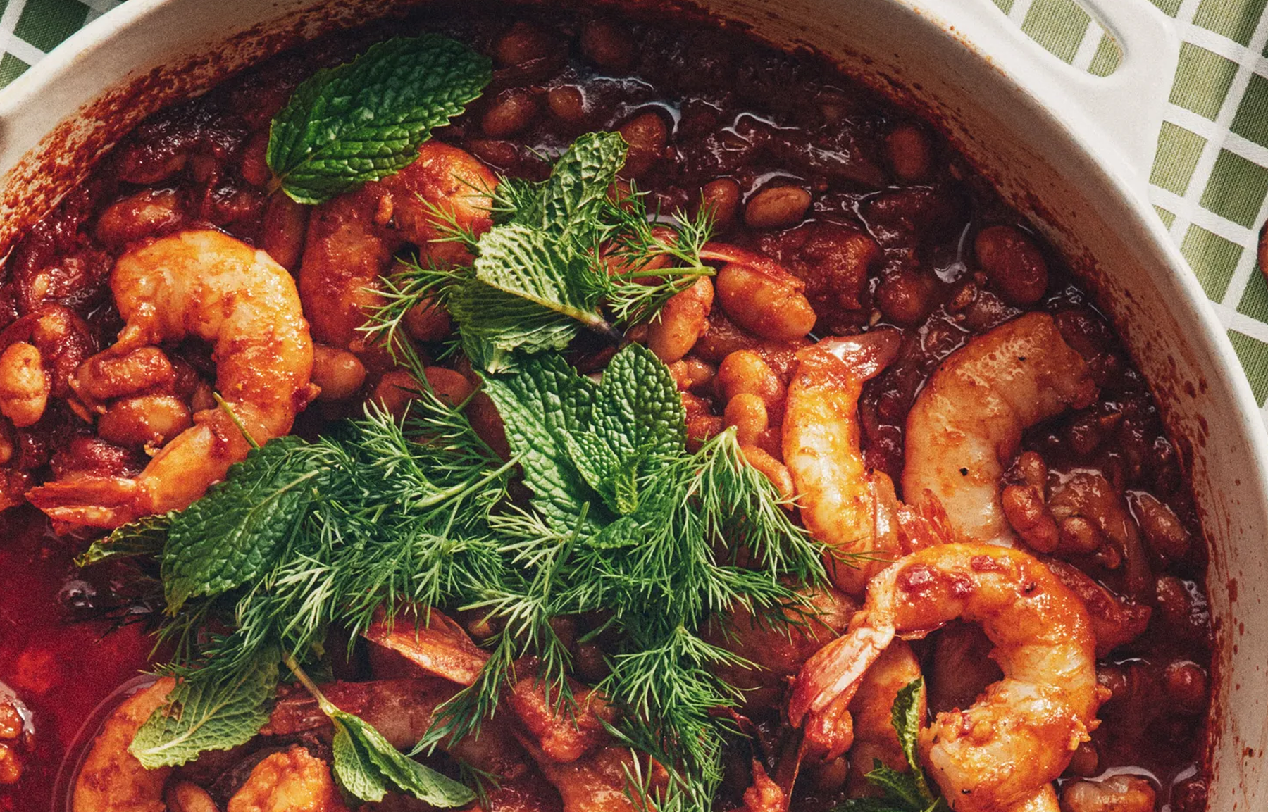 Spiced Shrimp & White Beans