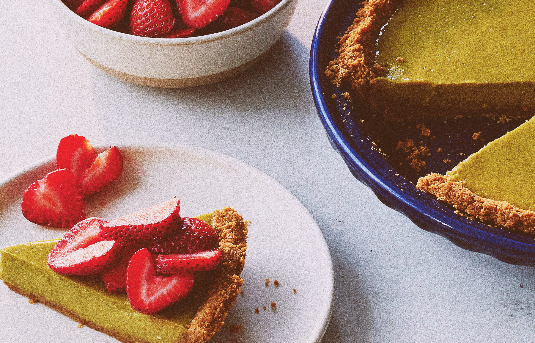 Strawberry Key Lime Pie